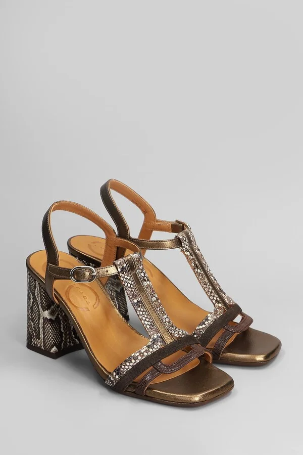 Piyata 46 Sandals In Bronze Leather - Image 2