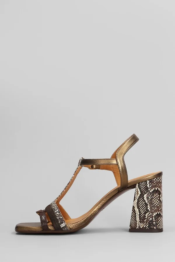 Piyata 46 Sandals In Bronze Leather - Image 3