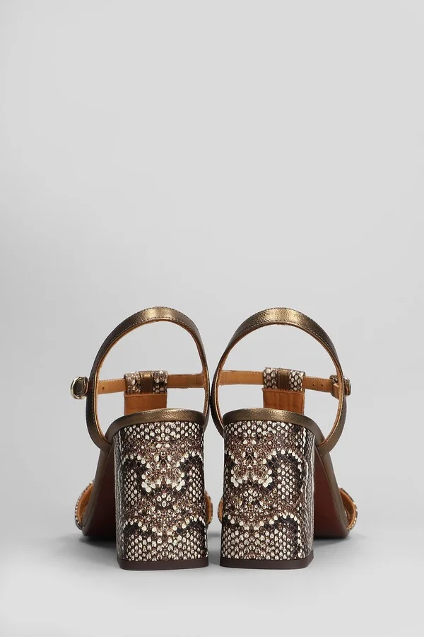Piyata 46 Sandals In Bronze Leather - Image 4