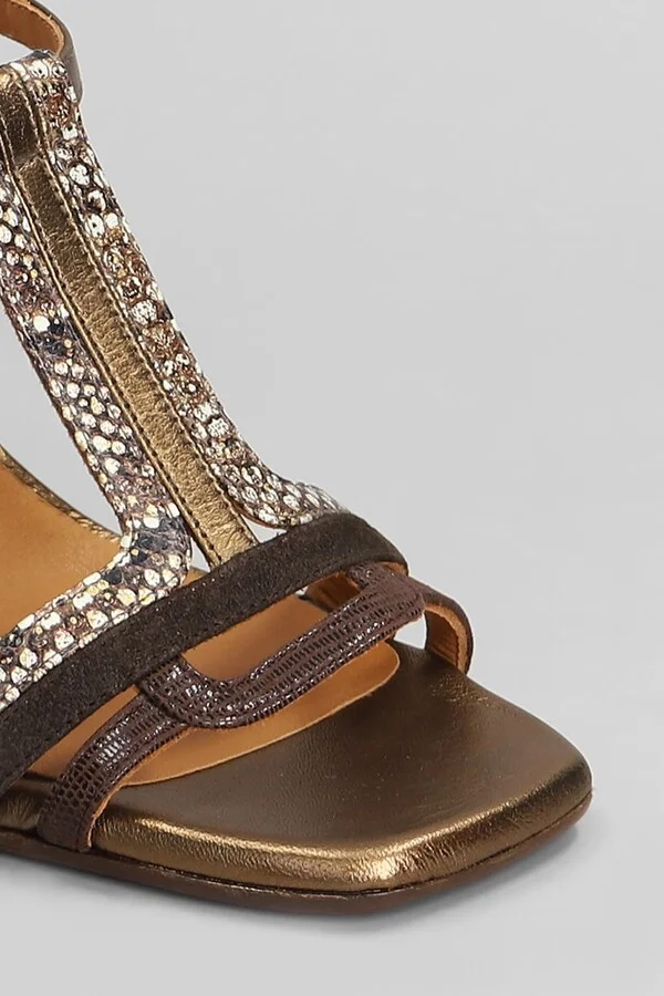 Piyata 46 Sandals In Bronze Leather - Image 5