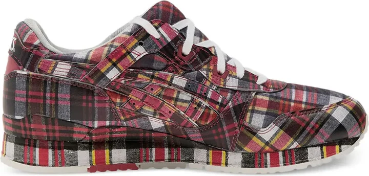 Plaid-Pattern Sneakers