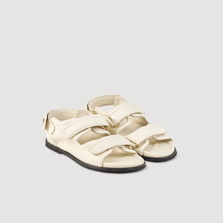 Plain leather lambskin sandals - Image 2