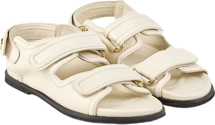 Plain leather lambskin sandals - Image 2