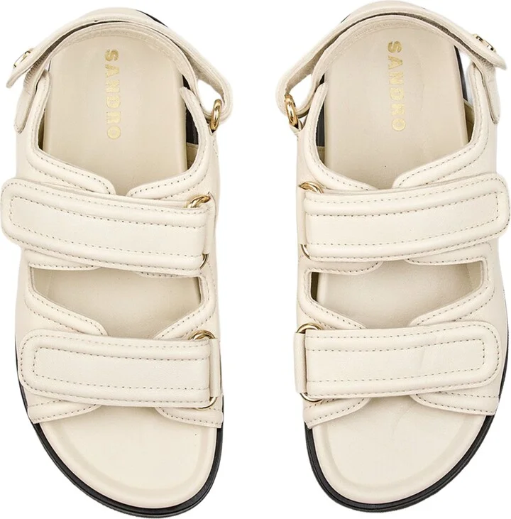 Plain leather lambskin sandals - Image 3