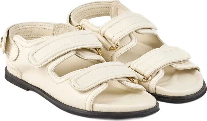 Plain leather lambskin sandals - Image 5