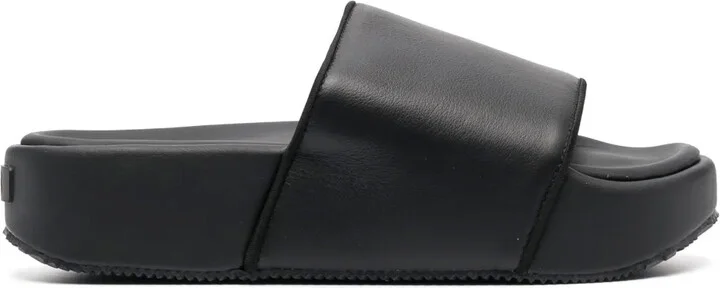 Plain Leather Slides