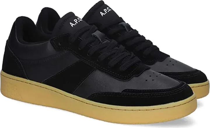 Plain suede-panel sneakers - Image 2
