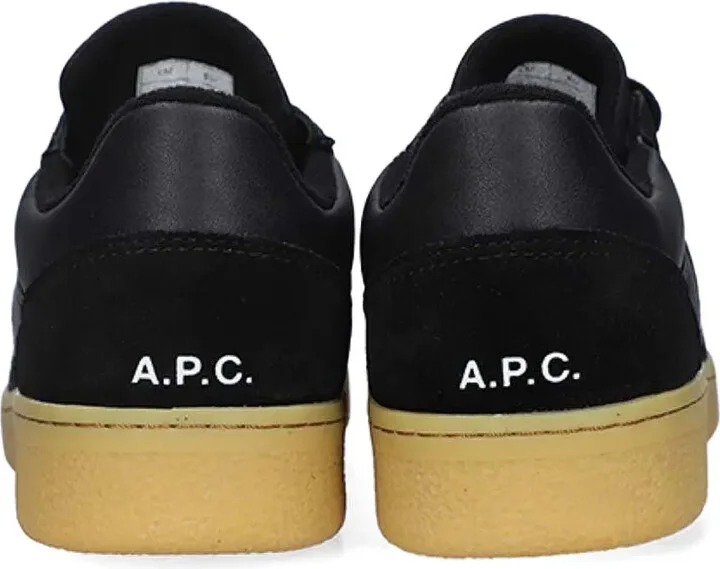 Plain suede-panel sneakers - Image 3