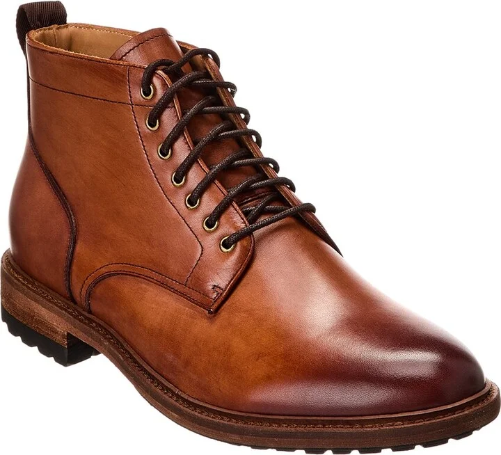 Plain Toe Leather Boot