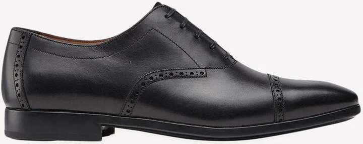 Plain Toe Oxford Shoes in Calf Leather