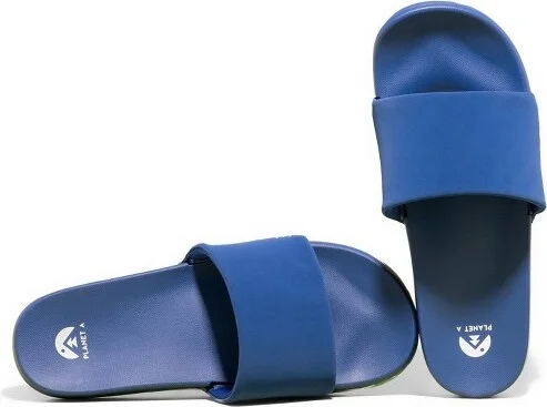 Planet A Women's REGNR8 Slide Sandal - BLUE MULTI Size