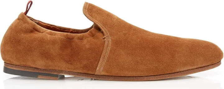 Plank Men's 6225632 Cowboy Leather Suede Loafers