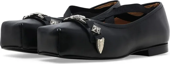 Plaque Ballerina Shoes - Image 3
