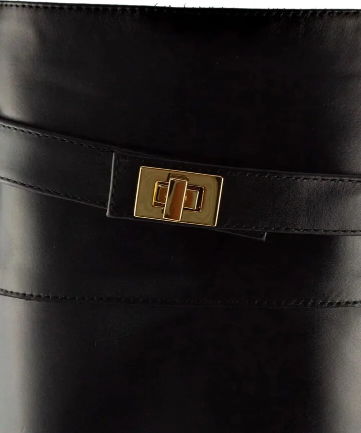 Plaque-Buckle Leather Boots - Image 3