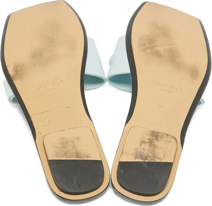 Plaque-Detail Leather Sandals - Image 4