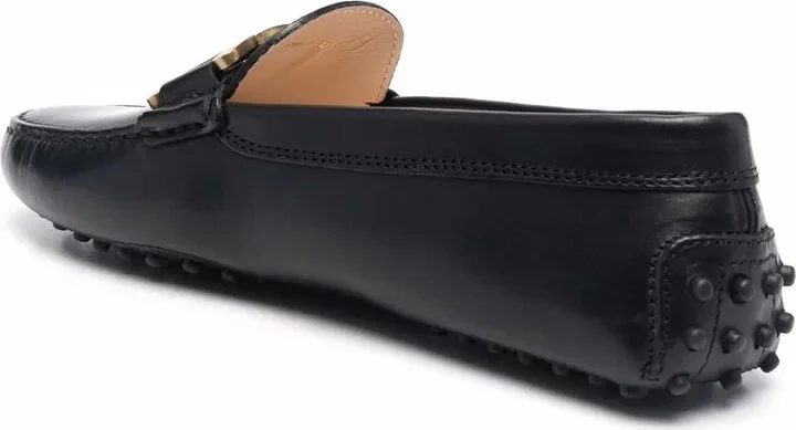 Plaque-Detail Moccasin Loafers - Image 3