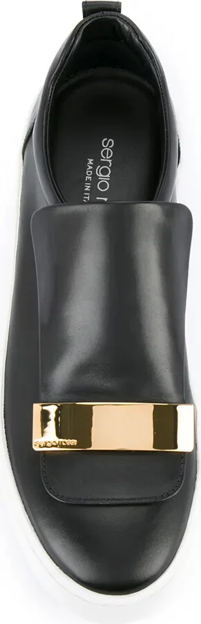 Plaque Detail Slip-On Sneakers - Image 4
