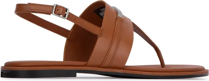 Plaque Leather Sandals - Image 3