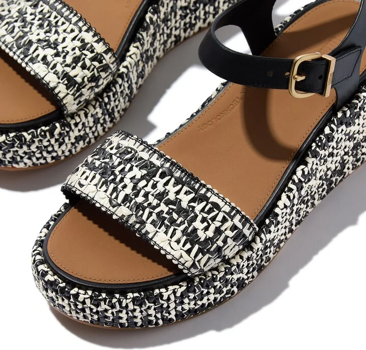 PlatFForms Woven Ankle Strap Wedge Sandal - Image 6