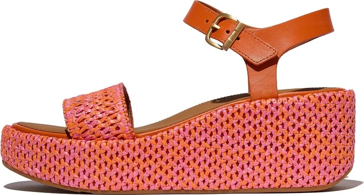 PlatFForms Woven Ankle Strap Wedge Sandal - Image 10
