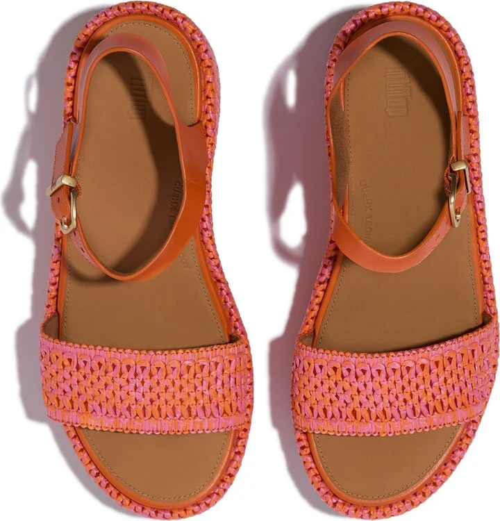 PlatFForms Woven Ankle Strap Wedge Sandal - Image 11