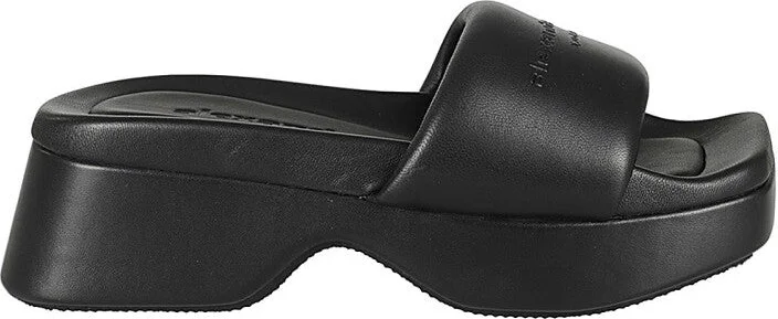 Platform Black Float Slide Slippers