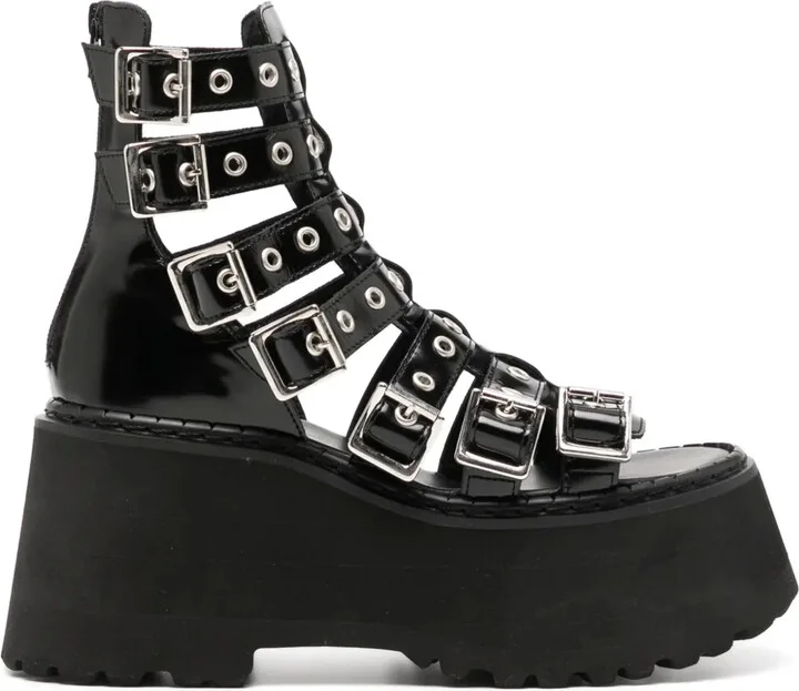 Platform Buckled Sandals