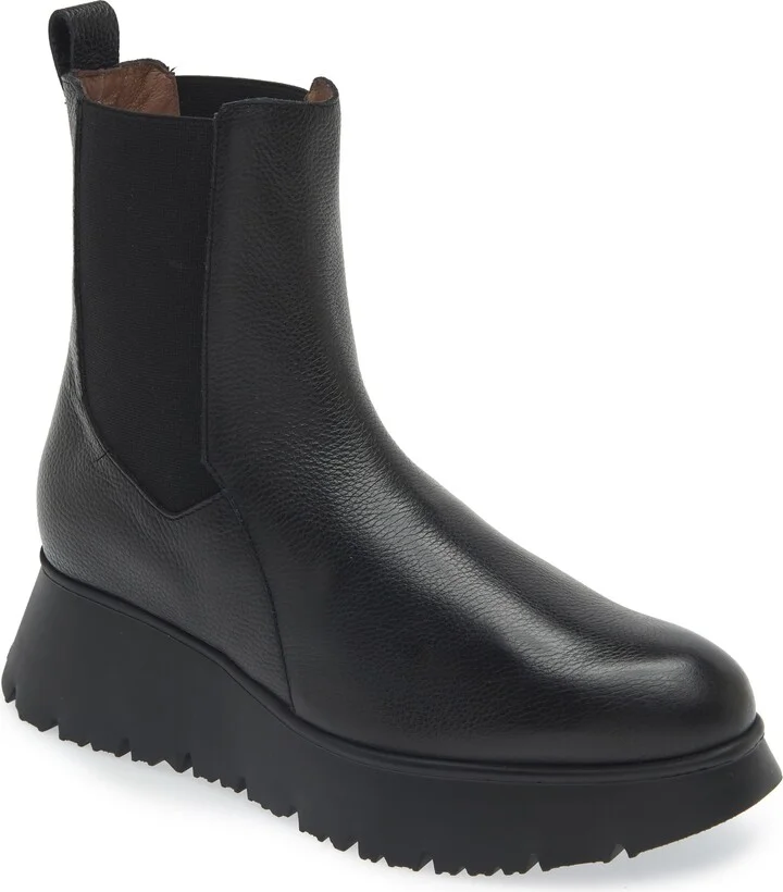 Black Tumbled Leather