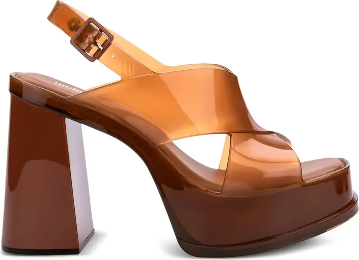 Platform Cross-Strap Pumps