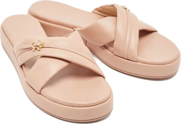Platform Cross Strap Sandals - Image 3