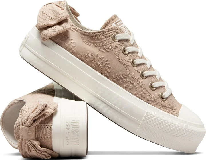 Platform Embroidered Oxford Sneaker - Image 5