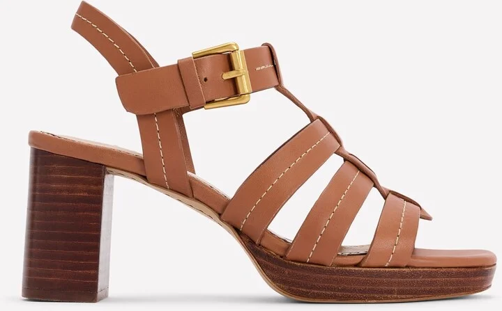 Platform Fisherman Sandal, Tan