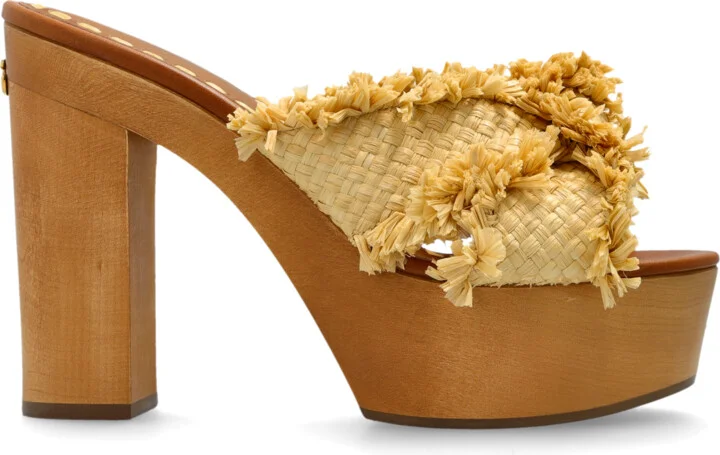 Platform Flip-flops, , - Beige