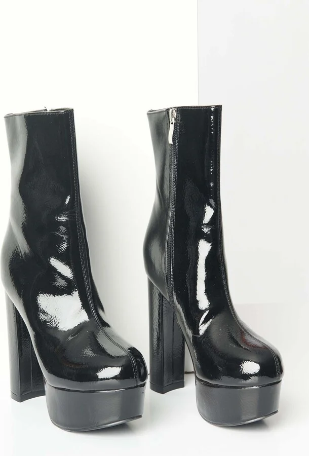 Platform Heel Ankle Boots - Image 5