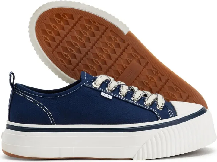 Platform Lace-Up Low-Top Sneakers - Image 2