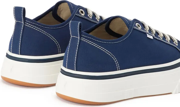 Platform Lace-Up Low-Top Sneakers - Image 4
