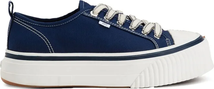 Platform Lace-Up Low-Top Sneakers