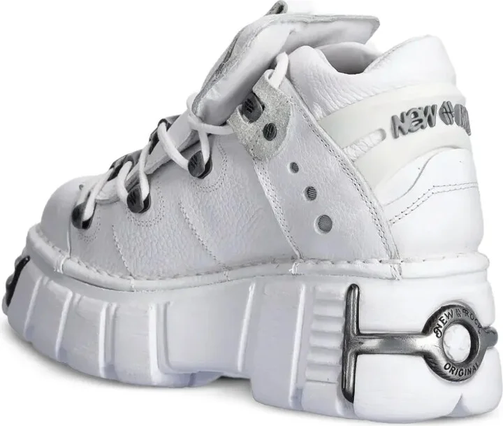 Platform Lace-Up Sneakers - Image 3