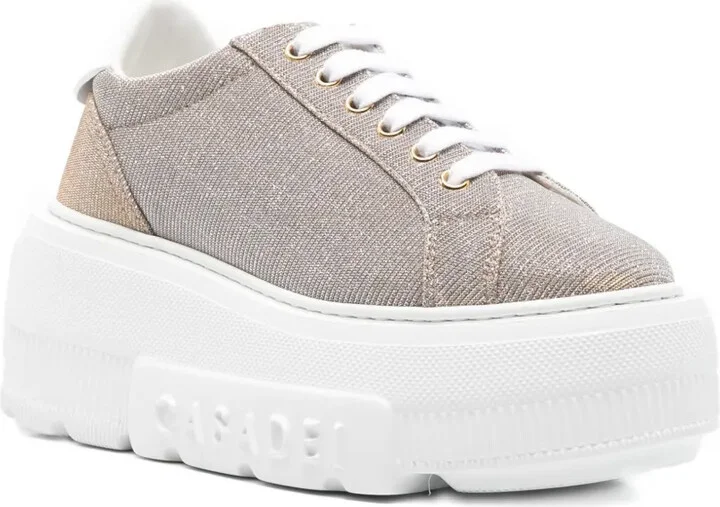 Platform Lace-Up Sneakers - Image 2