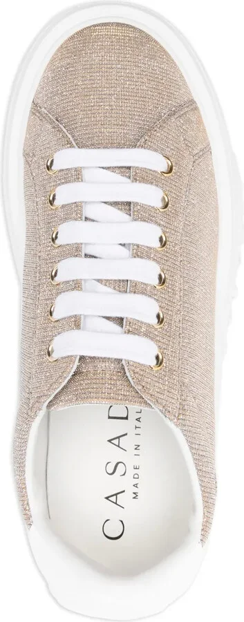 Platform Lace-Up Sneakers - Image 4