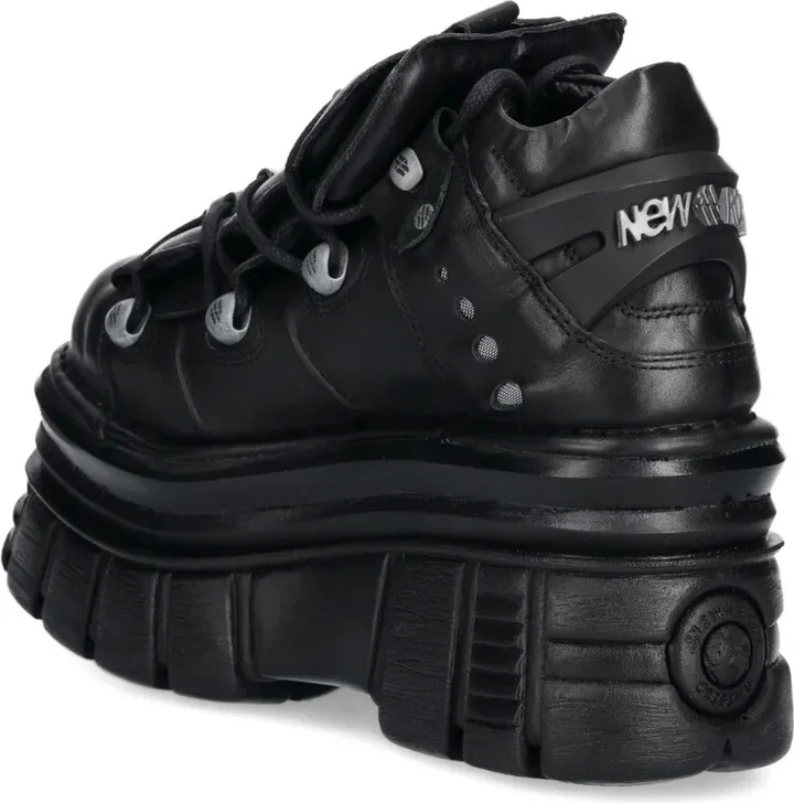Platform Lace-Up Trainers - Image 3