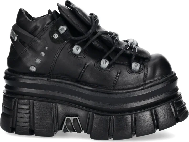 Platform Lace-Up Trainers