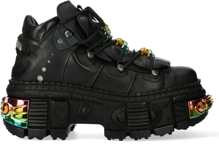 Platform Leather Ankle Boots-WALL106-S23