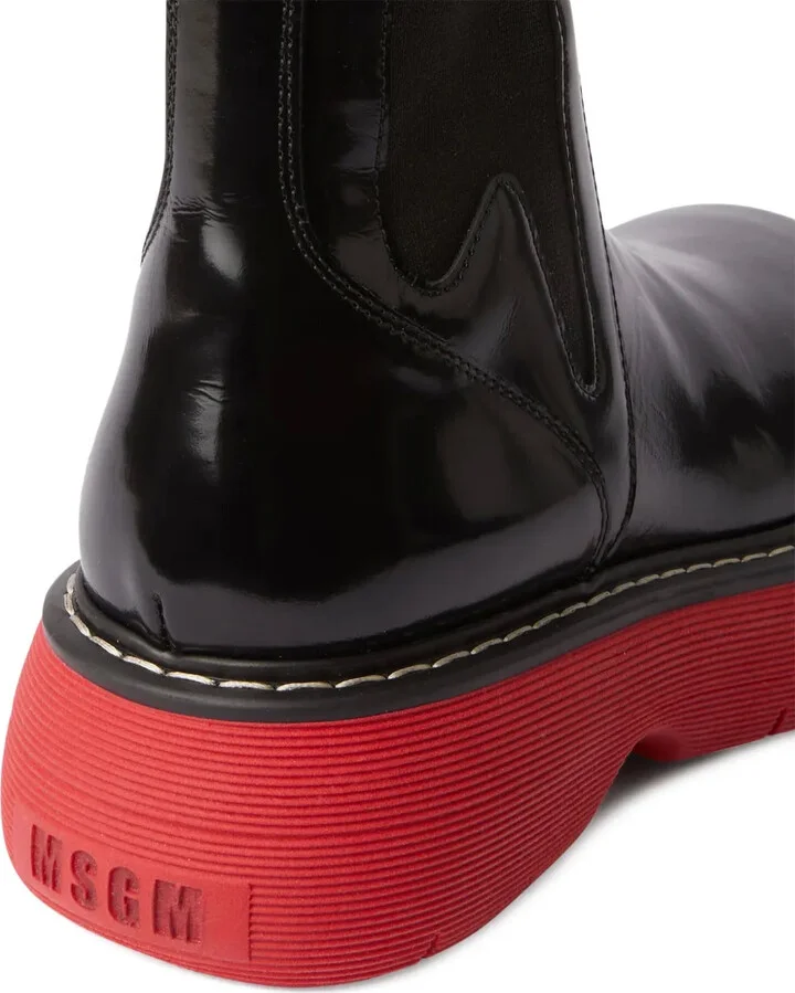 platform leather Chelsea boots - Image 4