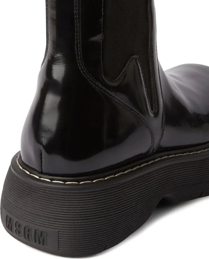 platform leather Chelsea boots - Image 4