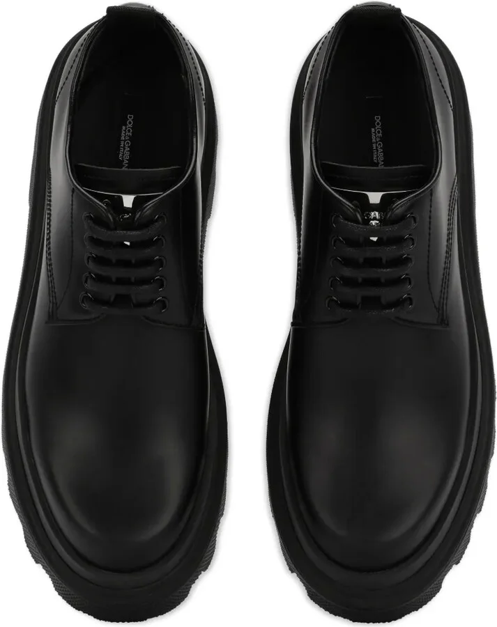Platform Leather Derby Shoes - Image 4