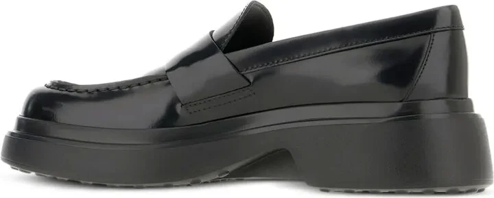 Platform Leather Loafers - Image 3