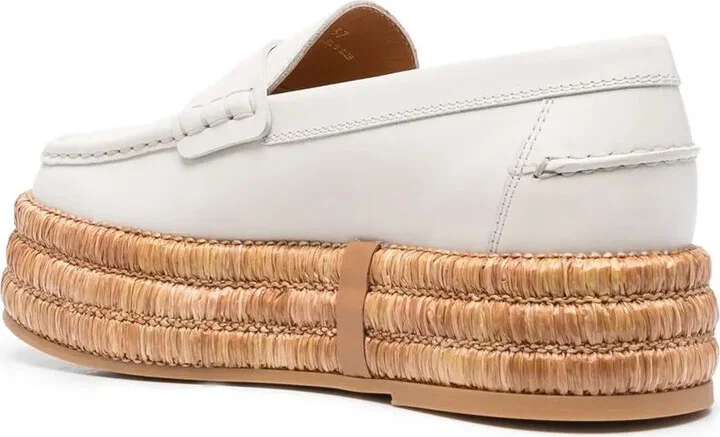 Platform Leather Loafers - Image 3