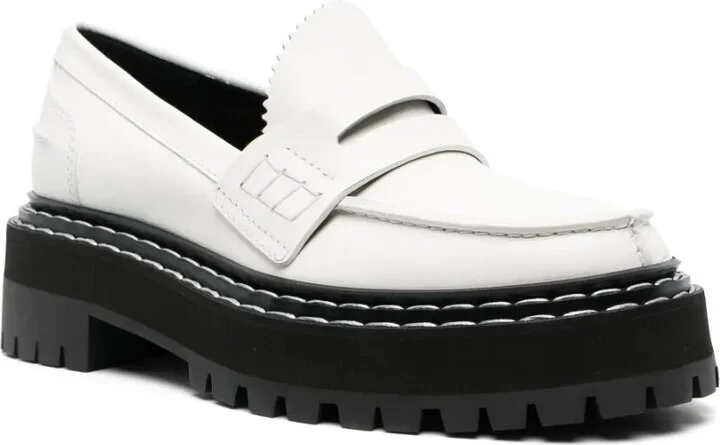Platform Leather Loafers - Image 2