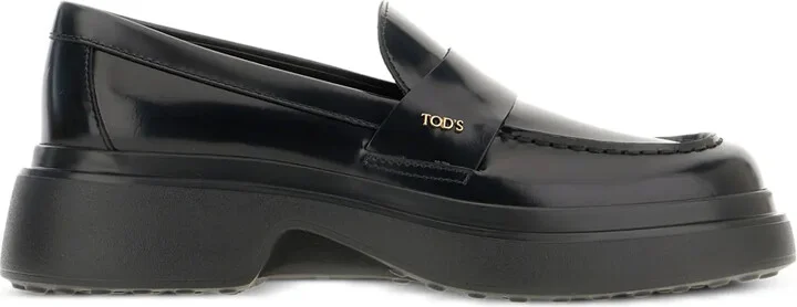 Platform Leather Loafers